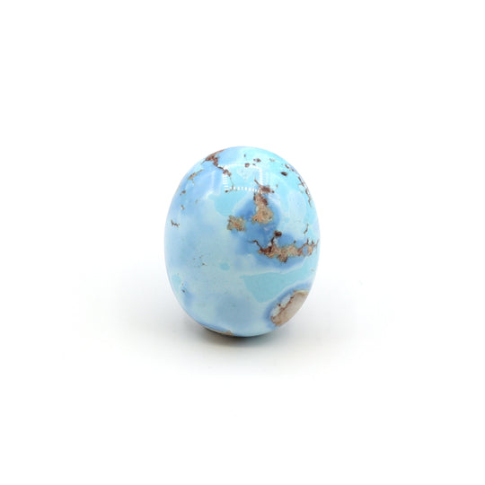 46.9ct Natural Turquoise Oval Cabochon From Maikain Kazakhstan