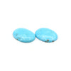 27.8ct Natural Arizona Turquoise Oval Cabochon Pair