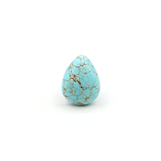 20.5ct Natural Turquoise Pear Cabochon From Kazakhstan