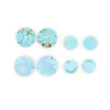 104.8ct 8pcs Natural Turquoise Round Cabochons From Maikain Kazakhstan