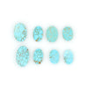 116.5ct 8pcs Natural Turquoise Oval Cabochons From Maikain Kazakhstan