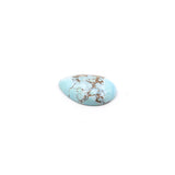 12.8ct Natural Turquoise Pear Cabochon From Maikain Kazakhstan