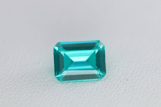 2.5-3ct 1pcs Octagon 9x7 mm Recrystallized Paraiba Blue Garnet (YAG) Lab Created