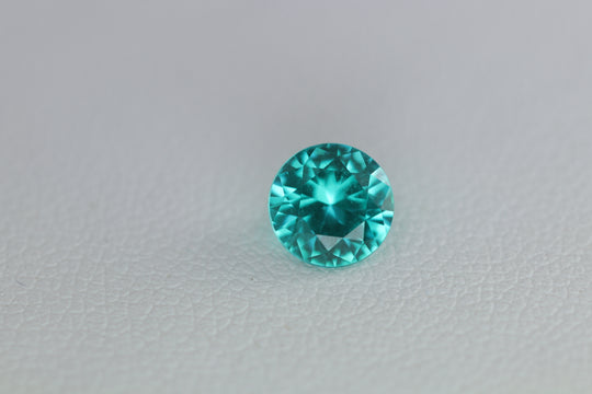 1.17-1.25ct 1pcs Round 6 mm Recrystallized Paraiba Blue Garnet (YAG) Lab Created