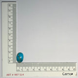 7.10ct Natural Turquoise Oval Cabochon From Kazakhstan