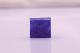 13-15gr 1pcs Recrystallized Blue Garnet Opaque (YAG) Cube Lab Created Rough