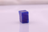 13-15gr 1pcs Recrystallized Blue Garnet Opaque (YAG) Cube Lab Created Rough