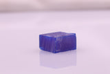 13-15gr 1pcs Recrystallized Blue Garnet Opaque (YAG) Cube Lab Created Rough