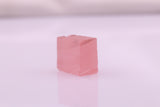 13-14gr 1pcs Recrystallized Pink Garnet (YAG) Cube Lab Created Faceting Rough