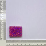 19-20gr 1pc Purple Jelly Opal with Red Fire Resin 15% Lab Created Faceting Rough Stone