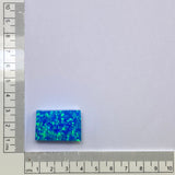 15-16gr 1pc Blue Jelly Opal with Green Fire Resin 15% Lab Created Faceting Rough Stone