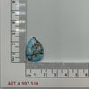 12.8ct Natural Turquoise Pear Cabochon From Maikain Kazakhstan