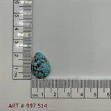 7.9ct Natural Turquoise Pear Cabochon From Maikain Kazakhstan
