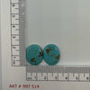 16.1ct Pair Of Natural Turquoise Oval Cabochon