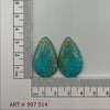 39.8ct Pair Of Natural Turquoise Pear Cabochon From Kazakhstan