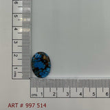 6ct Natural Turquoise Oval Cabochon From Kazakhstan