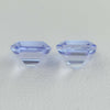 2.75ct Pair Recrystallized Blue Sapphire (Czochralski) Octagon 6x5.5 Lab Created
