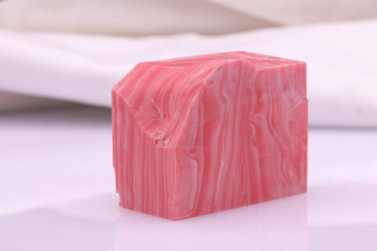 123.60gr Composite Asian Pink Coral Lab Created Faceting Rough Stone