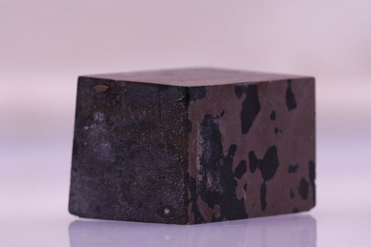28.95gr Composite Black and Brown Obsidian Lab Created Faceting Rough Stone
