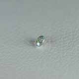 2.4ct 50pcs Round 2mm Calibrated Gray Rutile Diamond Cut Lab Created Loose Stone