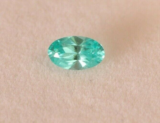 0.3-0.35ct 1pcs Oval 5x3 mm Recrystallized Paraiba Blue Garnet (YAG) Lab Created