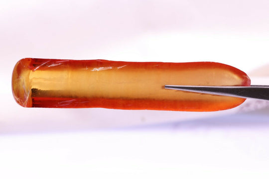 32-32.6gr 1pc Recrystallized Orange Padparadscha Sapphire Lab Created Rough