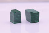 11.83gr 2pcs Composite Banded Malachite Lab Created Faceting Rough Stone