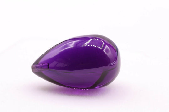 25.5-27.5ct 1pcs Purple Amethyst (Quartz) Drop 22x13.5 mm Lab Created Stone