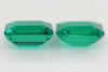 5.9ct pair Biron Hydrothermal Emerald Lab Created Loose Stone