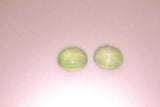 8.64ct 2pcs Mint Star Sapphire (Surface Diffusion) Oval Cabochon Lab Created