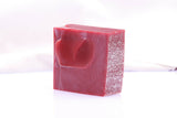 130.47gr Composite Dark Coral Lab Created Faceting Rough Stone