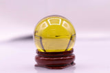 85gr Cubic Zirconia Ball Yellow Citrine  Lab Created
