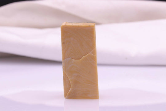 44.76gr Composite Banded Creamy White Color Lab Created Faceting Rough Stone