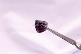37.3gr 3pcs Recrystallized Purple Garnet (YAG) Lab Created Faceting Rough