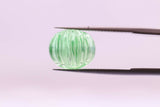 15.02ct Recrystallized Mint Green Sapphire Pumpkin 10x11.9 Lab Created