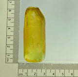 80-90gr 1pcs Yellowish Green Spinel #130 Djeva Lab Created Faceting Rough Stone