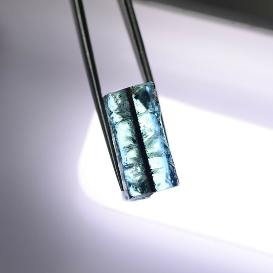 39ct Hydrothermal Beryl Blue Aquamarine Collectible Crystal Lab Created Rough