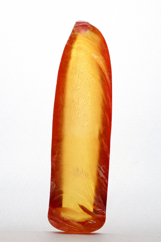 32-34.7gr 1pc Recrystallized Orange Padparadscha Sapphire Lab Created Rough